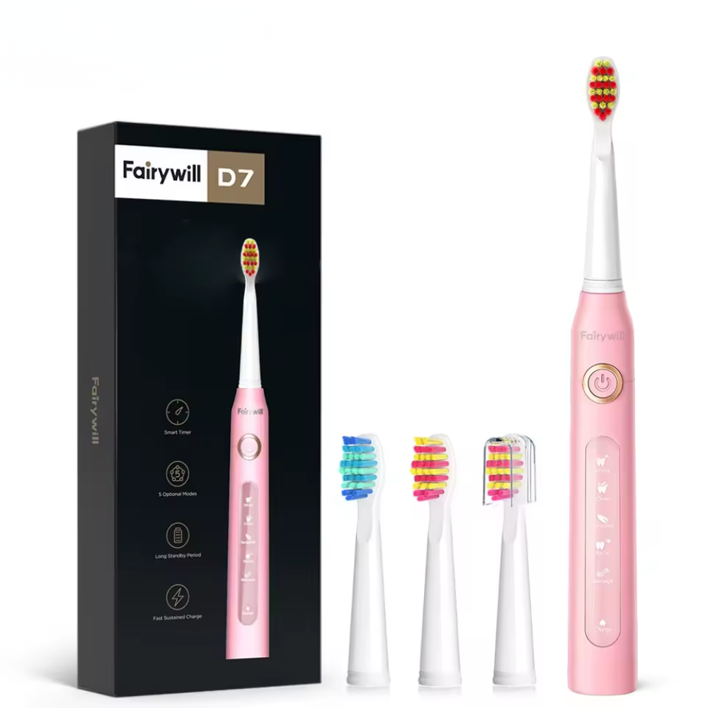Fairywill V1 – Brosse à Dents Électrique Sonique Nettoyage professionnel pour des dents lisses et une hygiène optimale