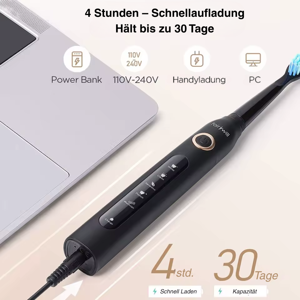 Fairywill V1 – Brosse à Dents Électrique Sonique Nettoyage professionnel pour des dents lisses et une hygiène optimale